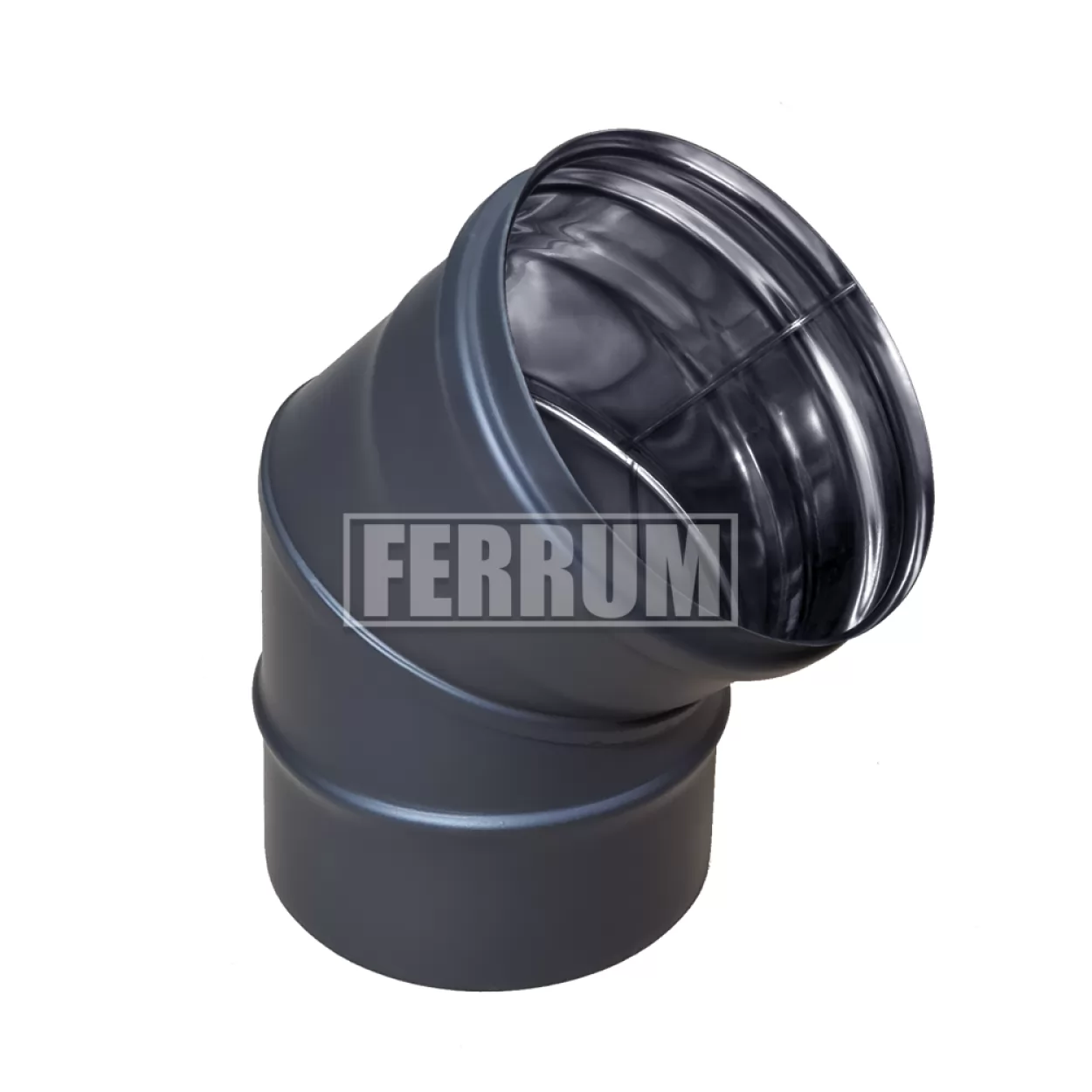 колено угол 135°  (430/0,8 мм / эмаль /600° черная) ф115 blackside (ferrum)