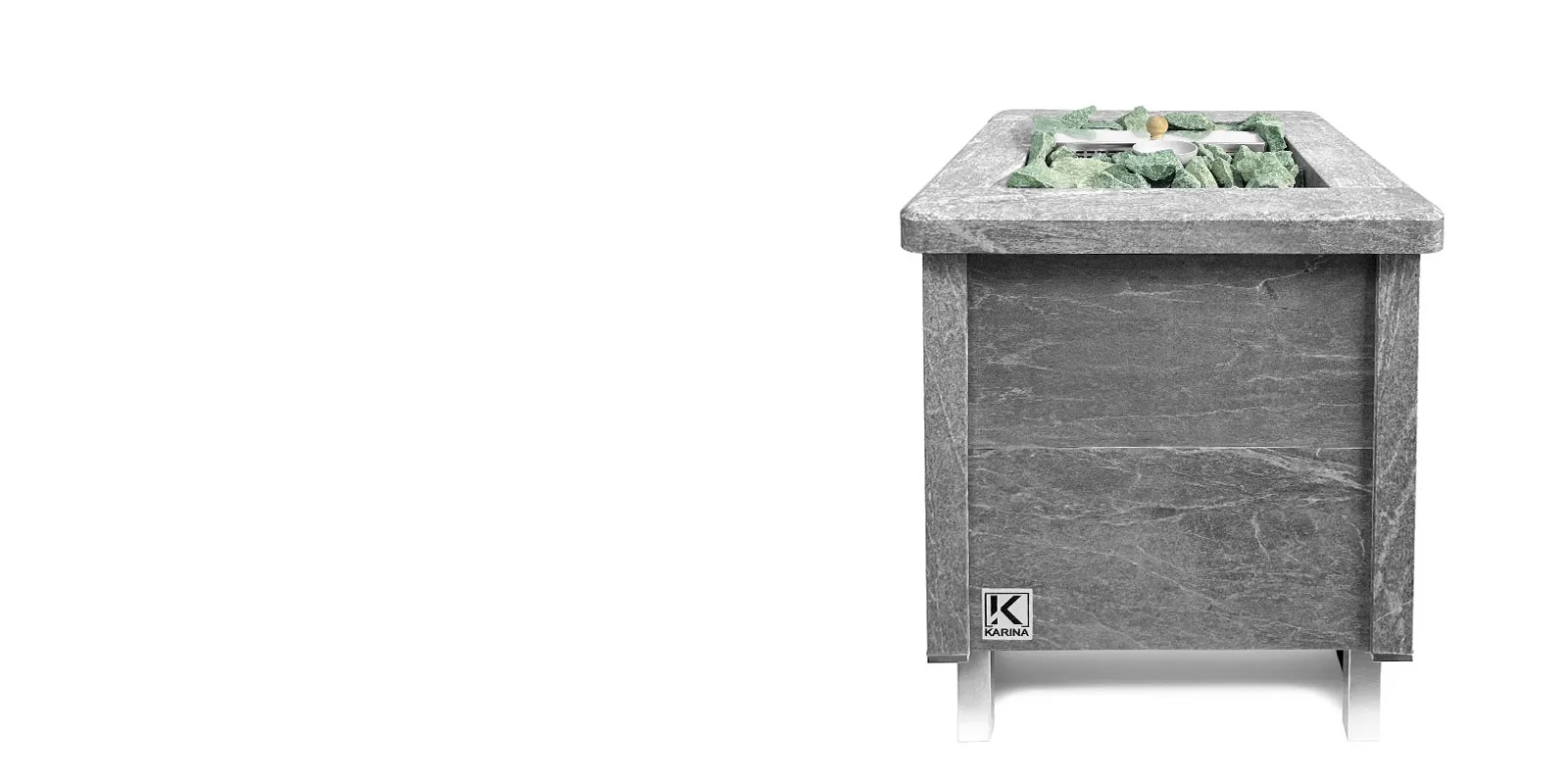 печь для бани электрическая karina quadro 15 талькохлорит, выносной пульт