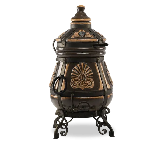 тандыр экотандыры греческий, чёрный, откидная крышка, колеса